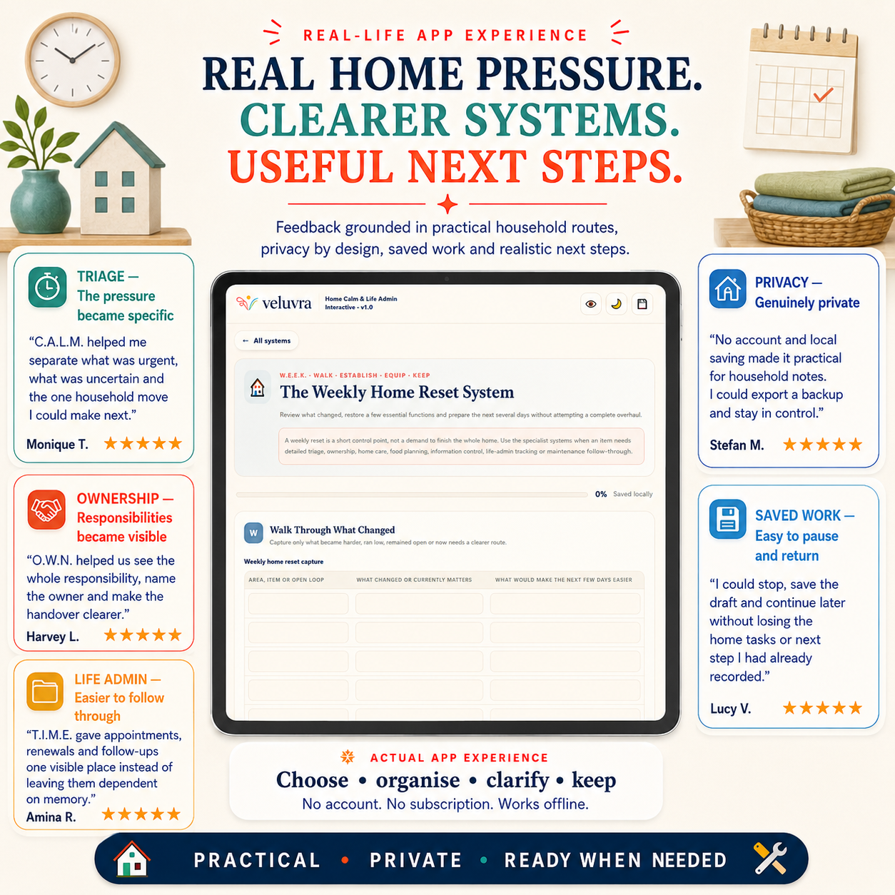 🏡 The Home Calm & Life Admin Interactive Toolkit App