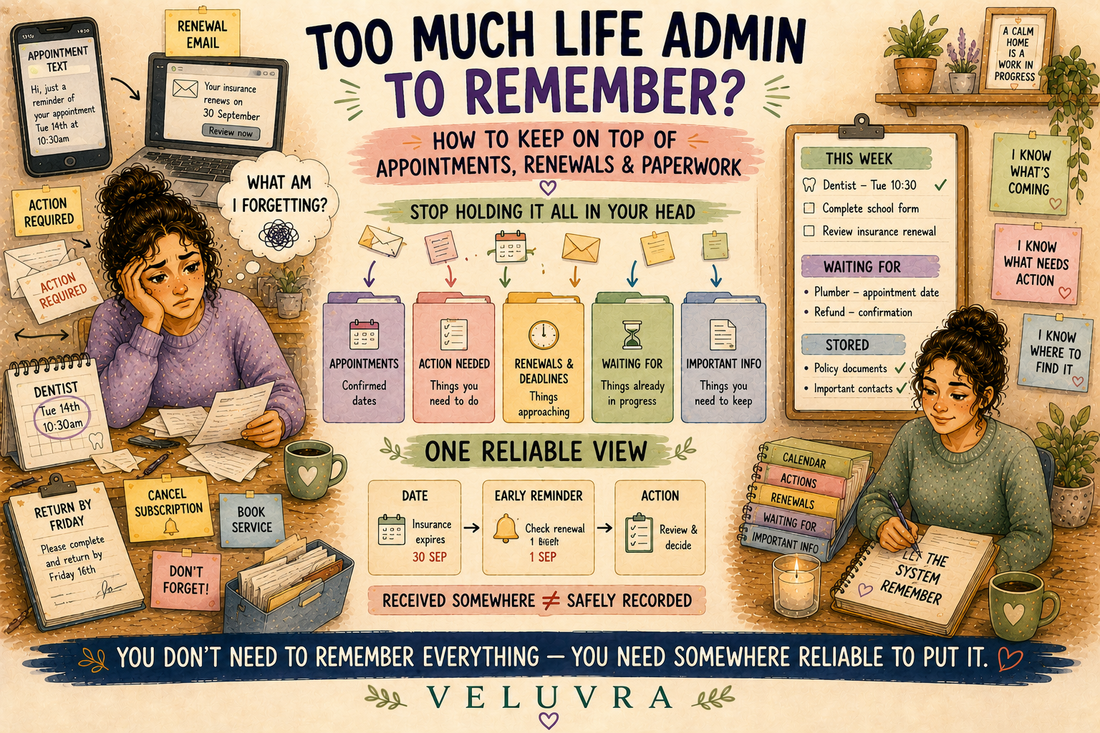 How to Keep On Top of Life Admin Without Trying to Remember Everything