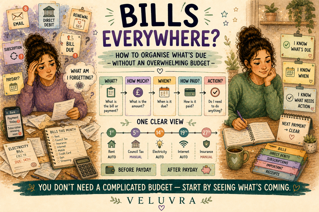 How to Organise Bills and Due Dates Without an Overwhelming Budget