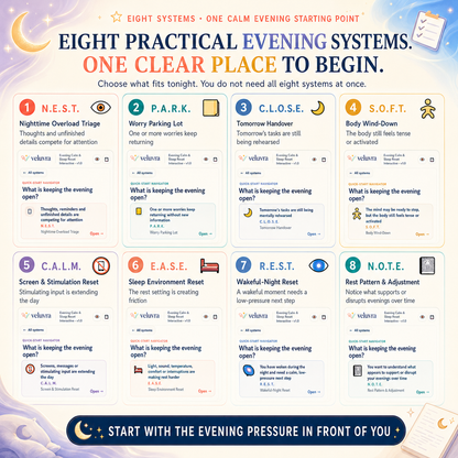 🌙 The Evening Calm & Sleep Reset Interactive Toolkit App