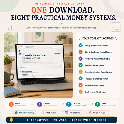 💷 The Financial Calm & Control Interactive Toolkit App