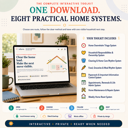 🏡 The Home Calm & Life Admin Interactive Toolkit App