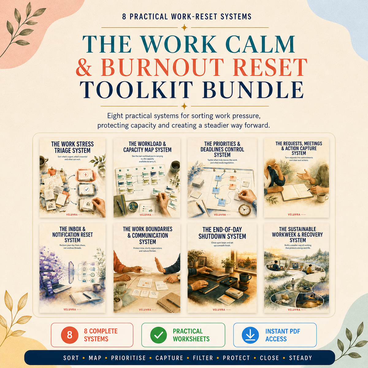 🌿💼  The Work Calm & Burnout Reset Toolkit Bundle
