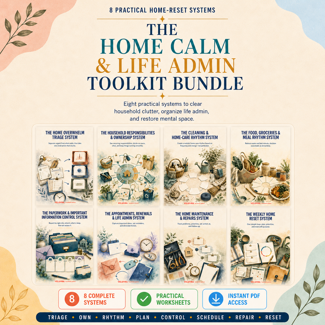 🏡📦 The Home Calm & Life Admin Toolkit Bundle