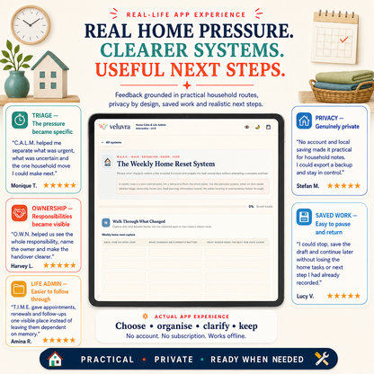 🏡 The Home Calm & Life Admin Interactive Toolkit App