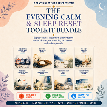 😌📦 The Evening Calm & Sleep Reset Toolkit Bundle