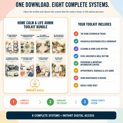🏡📦 The Home Calm & Life Admin Toolkit Bundle - VELUVRA