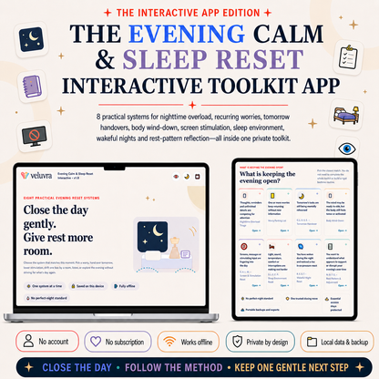 🌙 The Evening Calm & Sleep Reset Interactive Toolkit App