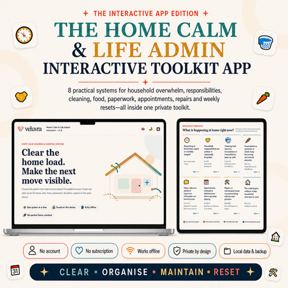 🏡 The Home Calm & Life Admin Interactive Toolkit App