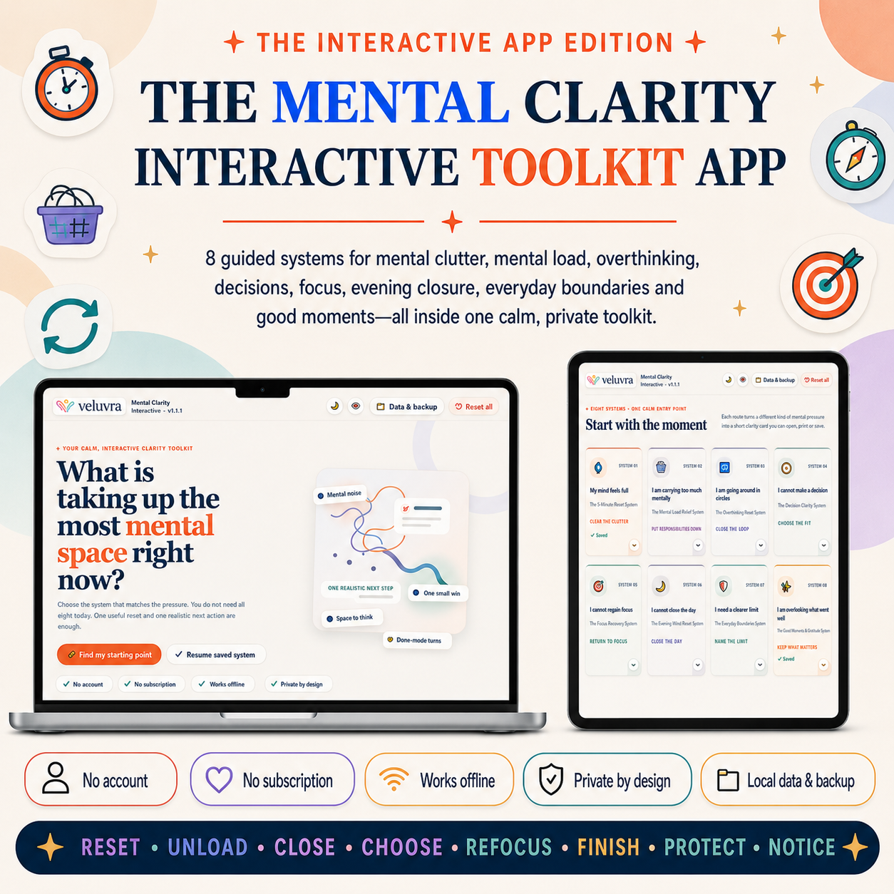 🧠 The Mental Clarity Interactive Toolkit App