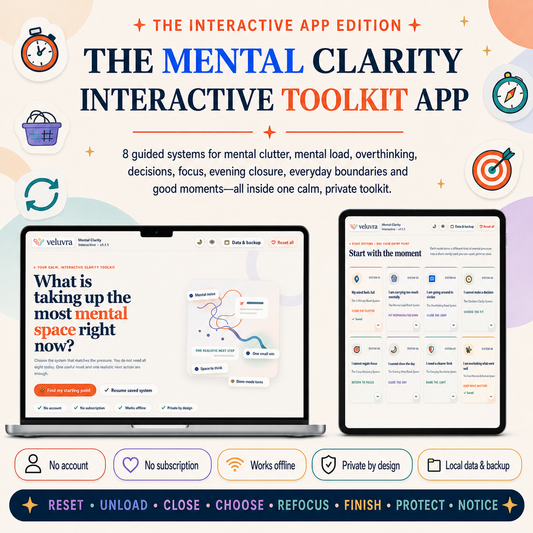 🧠 The Mental Clarity Interactive Toolkit App